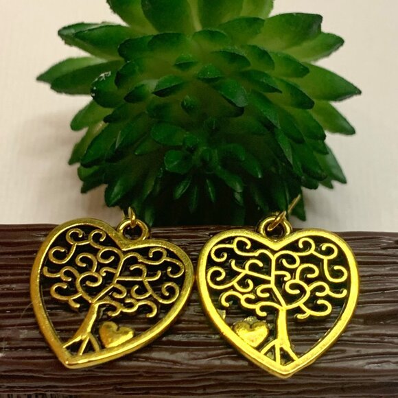 Tree of Life Earring, Celtic Earring, Heart Earring, Valentine Earring, Gift - Picture 2 of 5